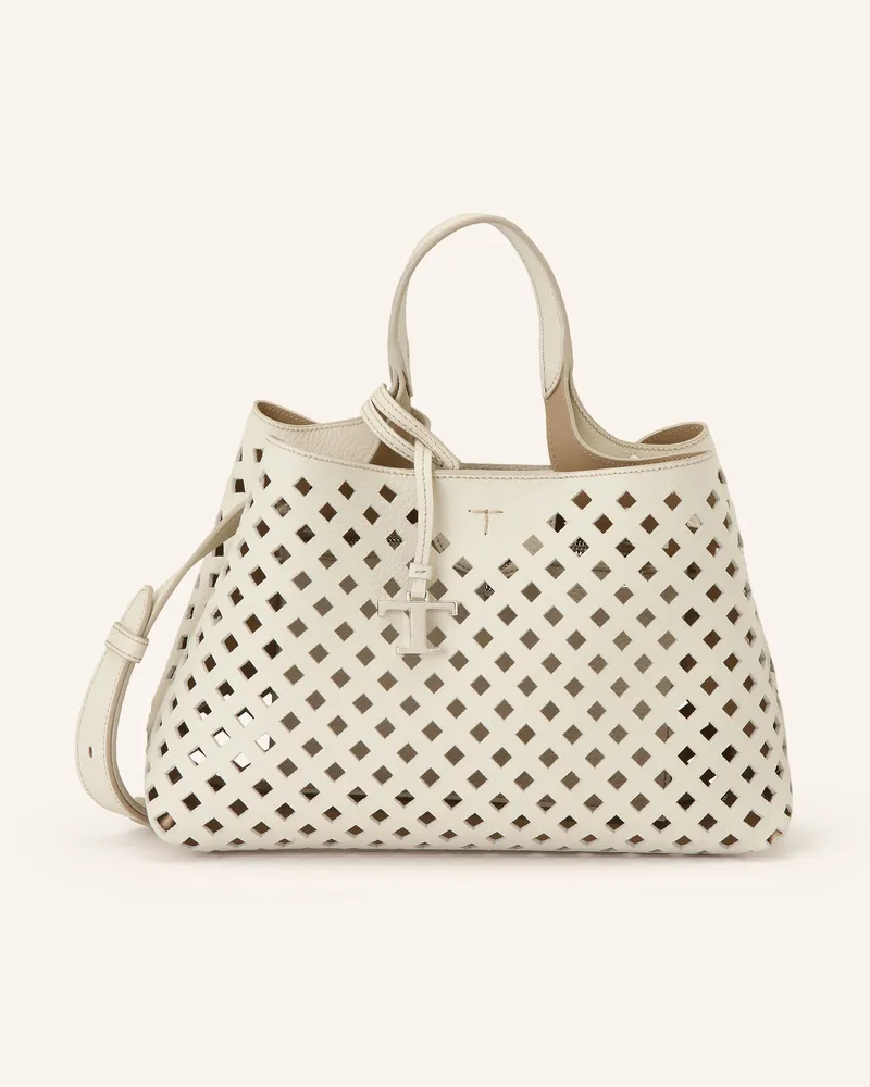TOD'S Handtasche Small weiss Creme