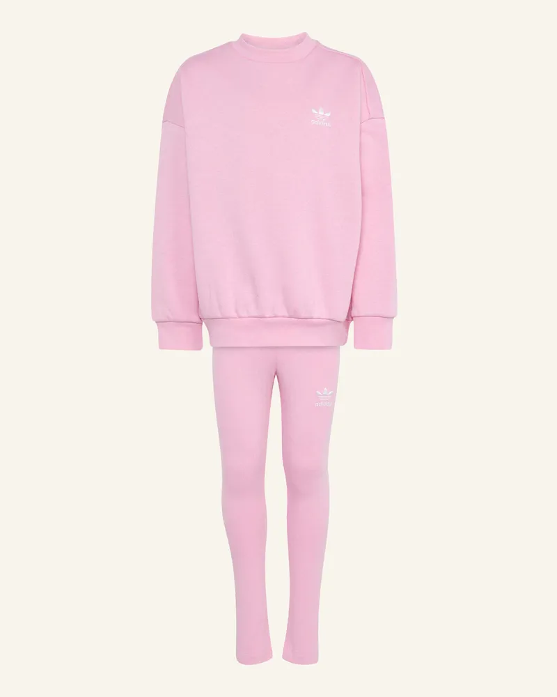 adidas CREW LEGGINGS SET IN OVERSIZED-PASSFORM Rosa