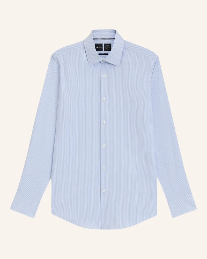 HUGO BOSS Business Hemd P-HANK-KENT-C1-222 Slim Fit Hellblau
