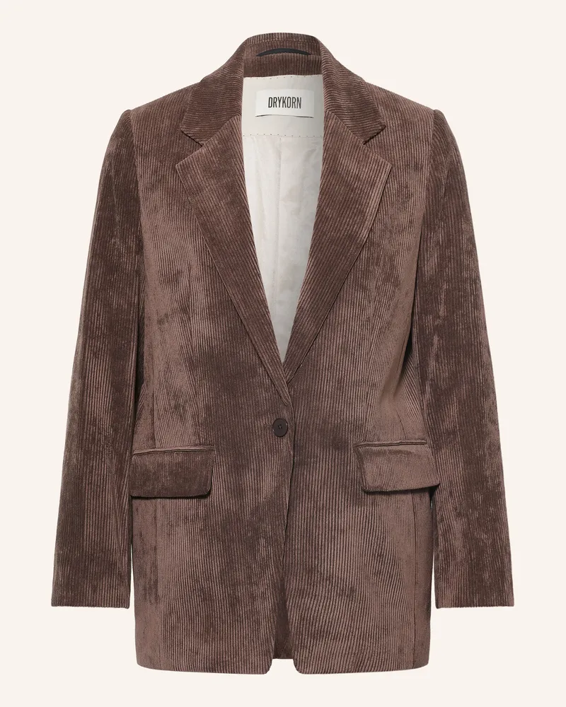 Drykorn Longblazer Glendale Aus Cord braun Dunkelbraun