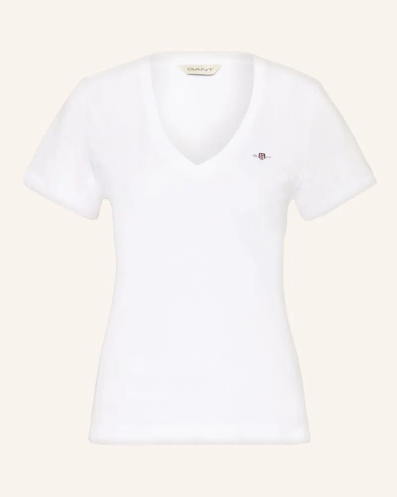 Gant T-Shirt Weiss