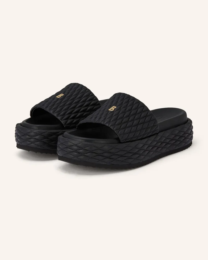 Bogner Plateau-Pantoletten Sorrento schwarz Schwarz