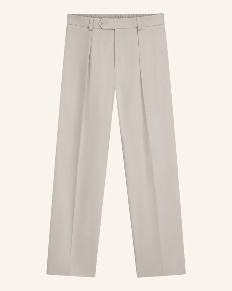 HUGO BOSS Business Hose TROUSERS-252_DB Relaxed Fit Beige