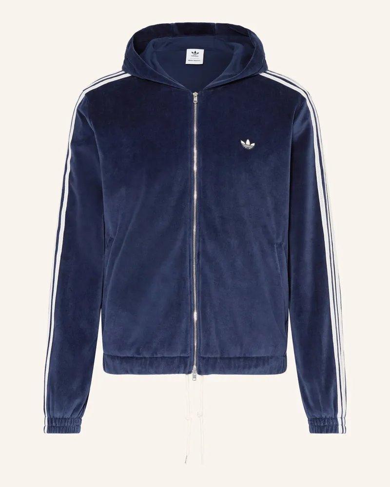 adidas Nickijacke VELOUR ORIGINALS Dunkelblau