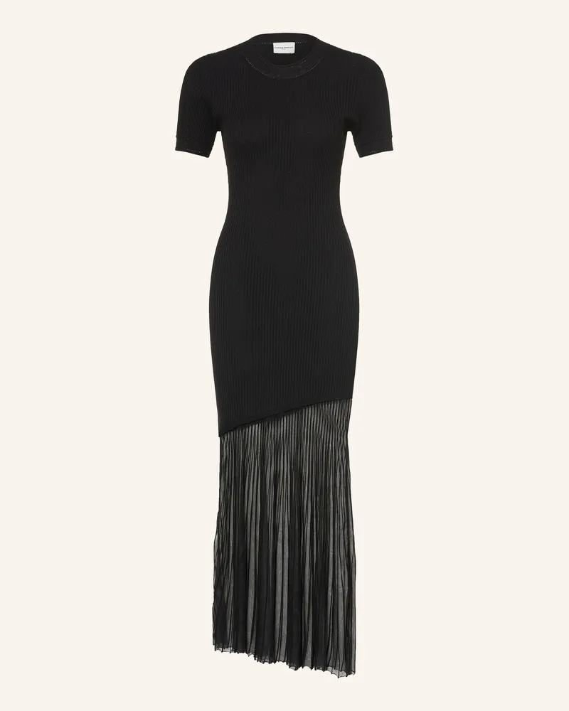Claudie Pierlot Kleid Im Materialmix schwarz Schwarz