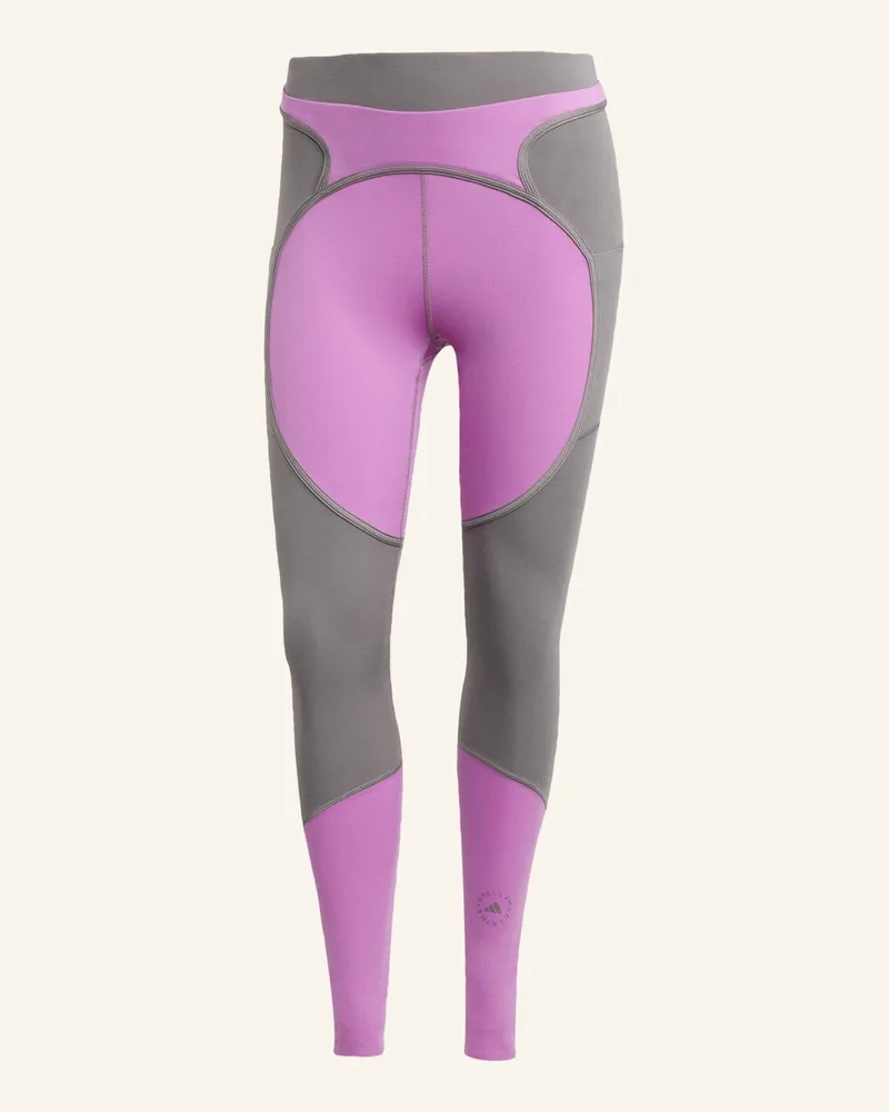 adidas ADIDAS BY STELLA MCCARTNEY TWO-TONE LEGGINGS Lila