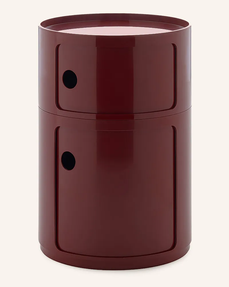 Kartell Beistelltisch COMPONIBILI Dunkelrot