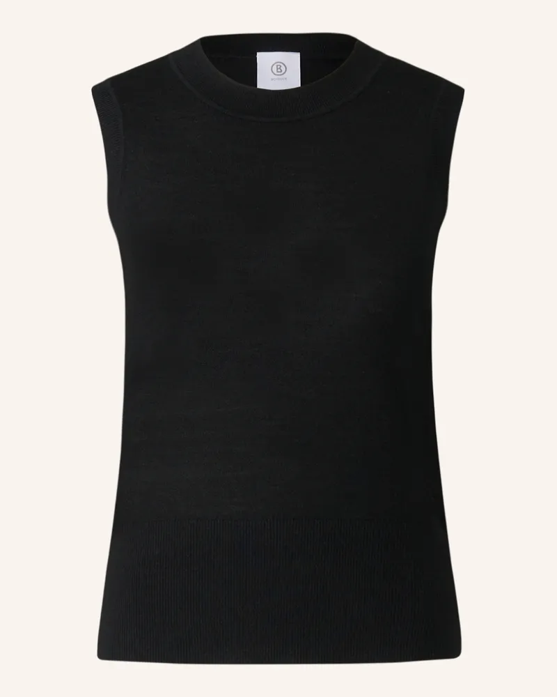 Bogner Stricktop Isola schwarz Schwarz