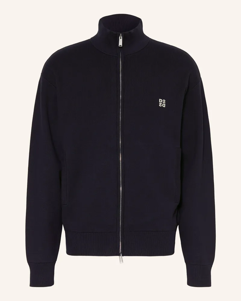 Dsquared2 Strickjacke blau Dunkelblau