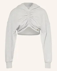 Palm Angels Cropped-Hoodie Grau