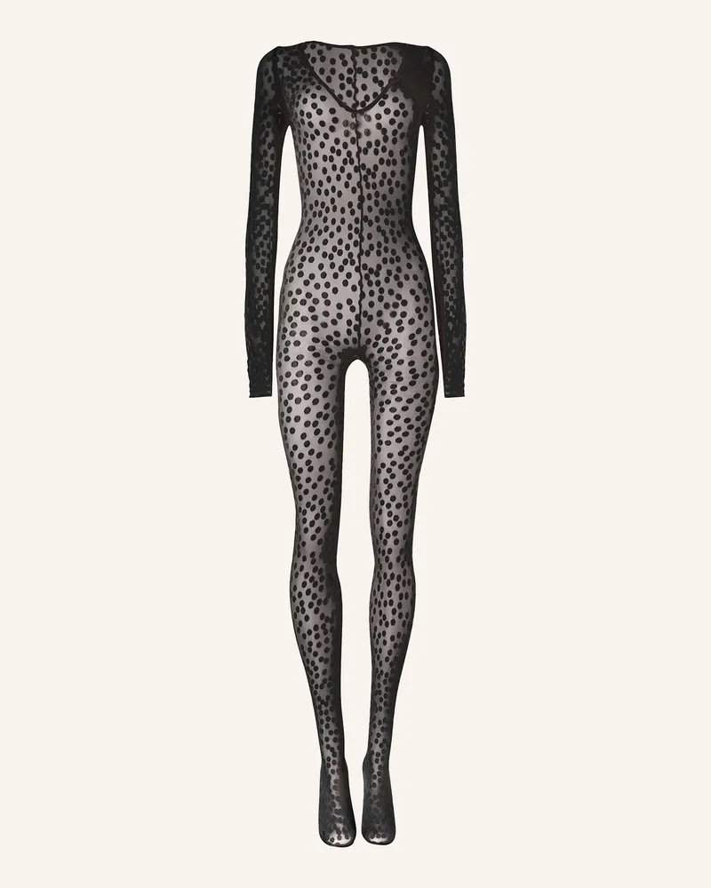 Wolford Wolford Catsuit Sweet Dots Catsuit schwarz Schwarz