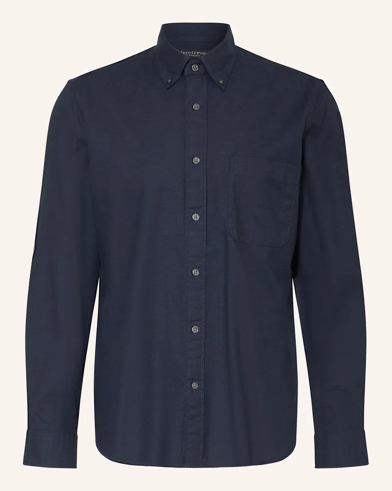 Marc O'Polo Hemd Regular Fit blau Dunkelblau