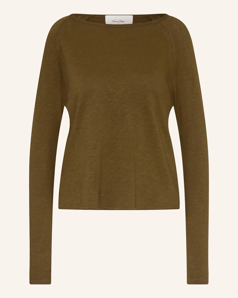 American Vintage Longsleeve Sonoma gruen Khaki