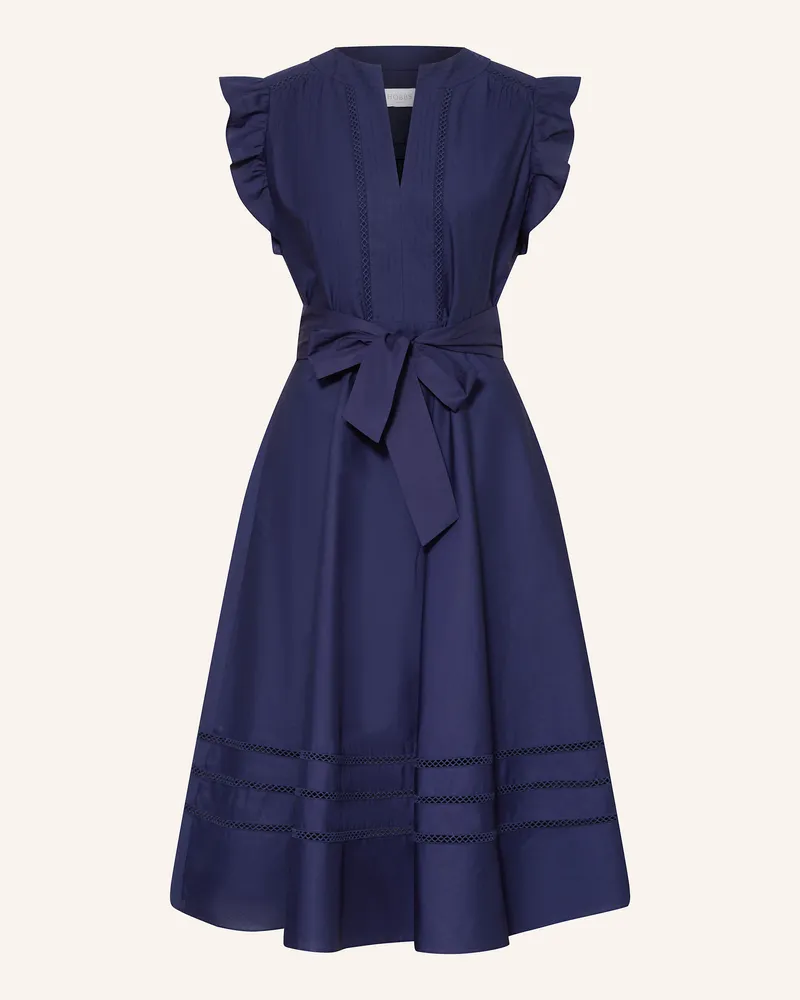 HOBBS London Kleid VANESSA mit Rüschen Dunkelblau