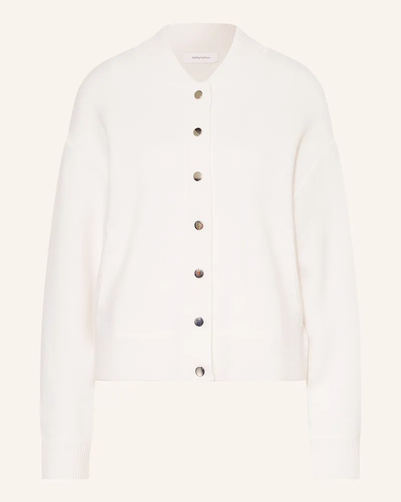 Darling Harbour Strickjacke Mit Cashmere weiss Ecru
