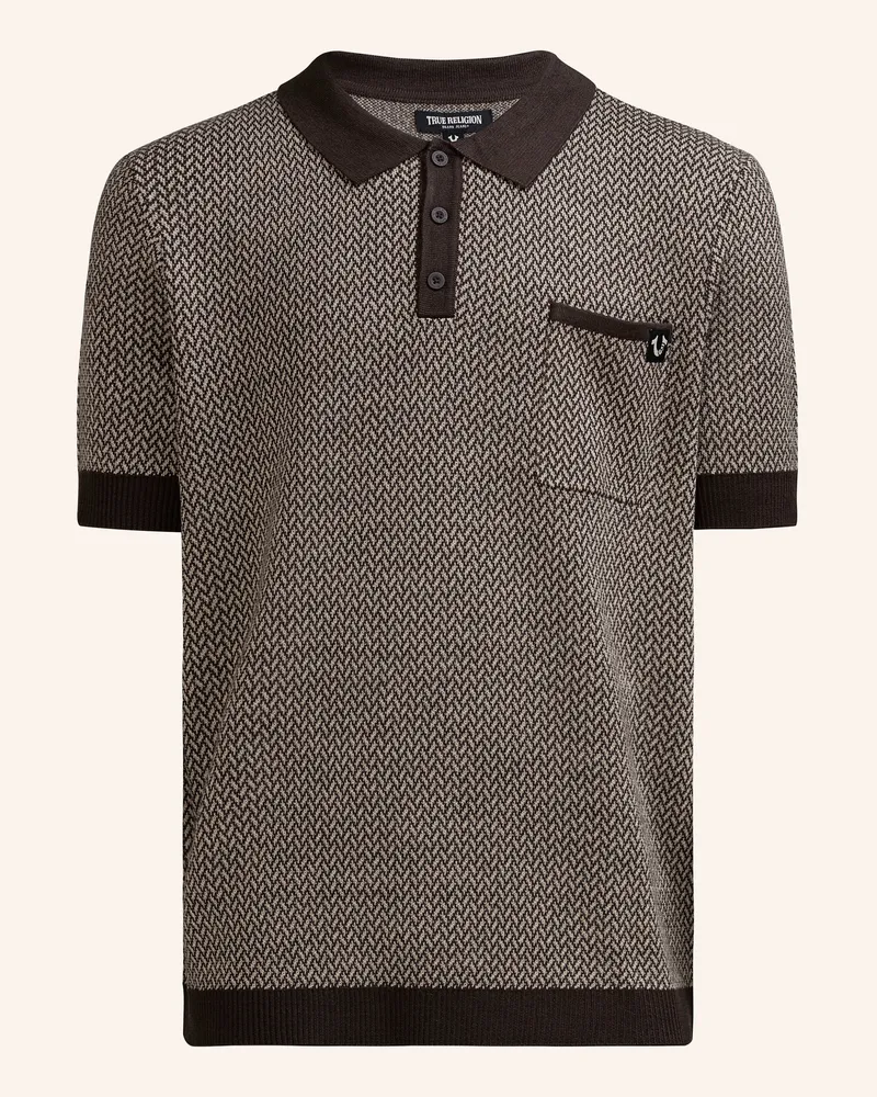 True Religion Poloshirt Knit braun Braun