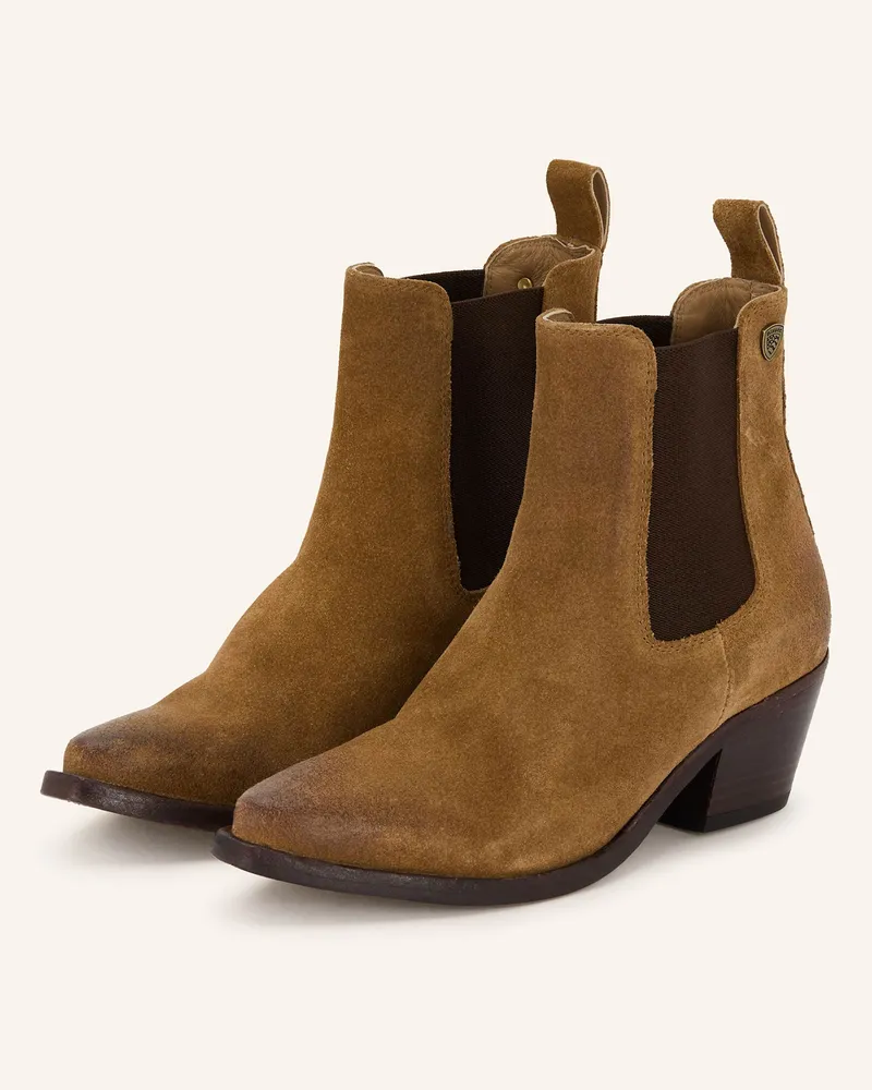 Blauer Cowboy Boots ALICE02 Cognac