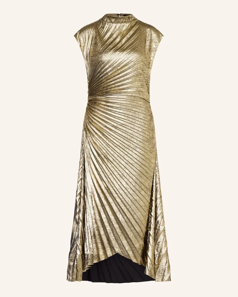 AllSaints Plisseekleid RAYANNA Gold