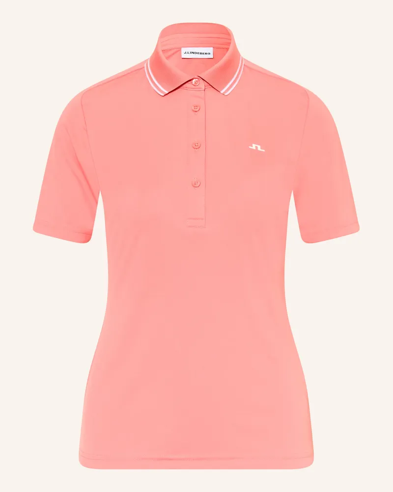 J.Lindeberg Funktions-Poloshirt rot Hellrot