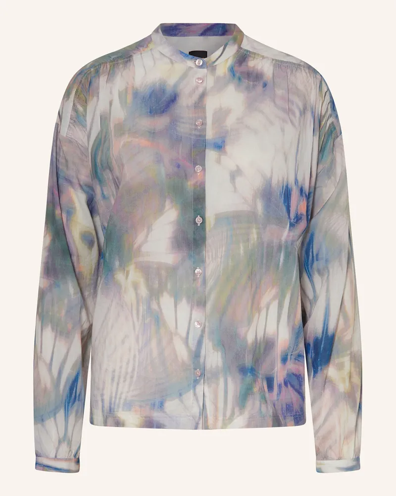 HUGO BOSS Bluse Bizzan blau Hellrosa
