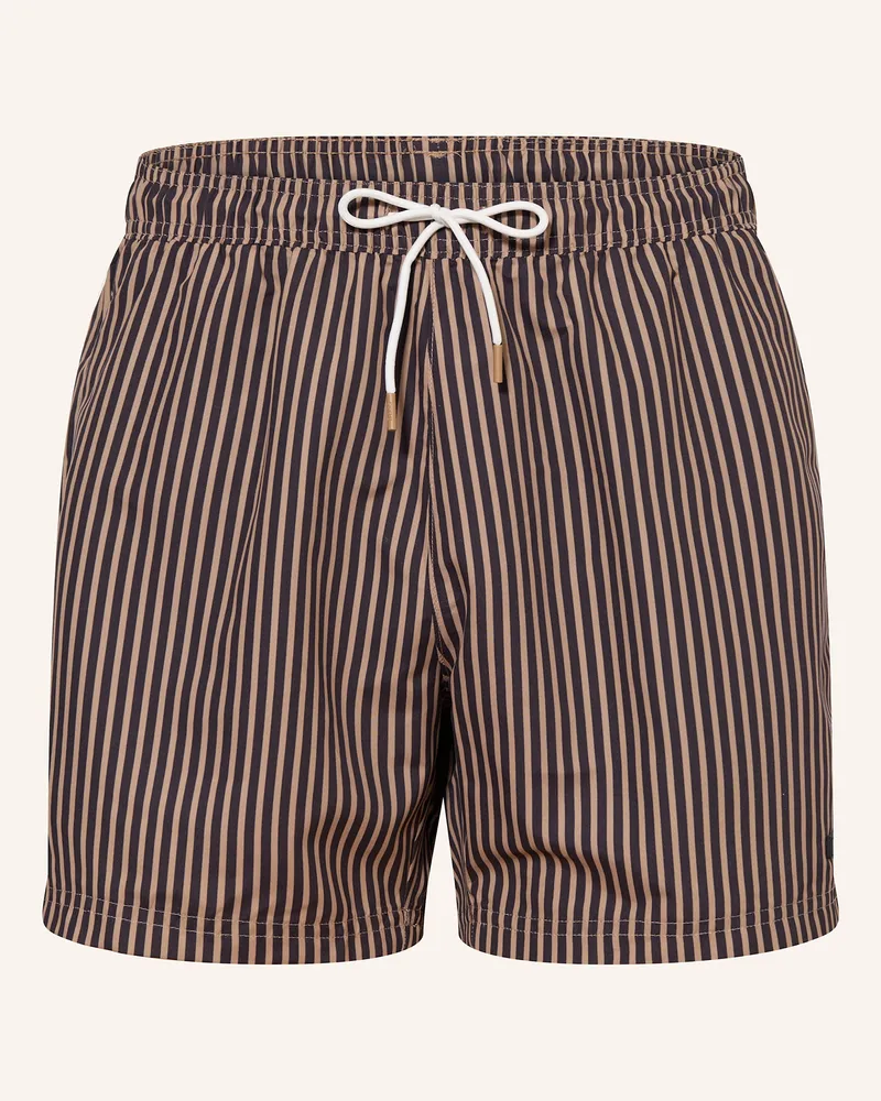 HUGO BOSS Badeshorts braun Beige