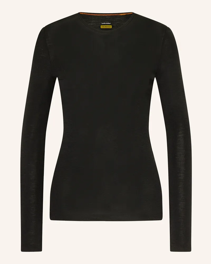 Icebreaker Funktionswäsche-Shirt 175 EVERYDAY aus Merinowolle Schwarz