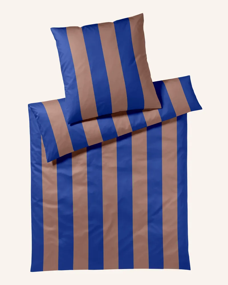 elegante Bettwäsche Duo blau Blau