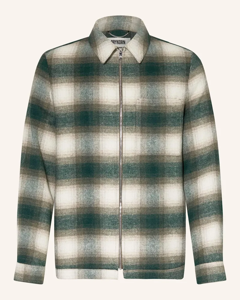 Drykorn Flanell-Overjacket NIKANO Dunkelgrün