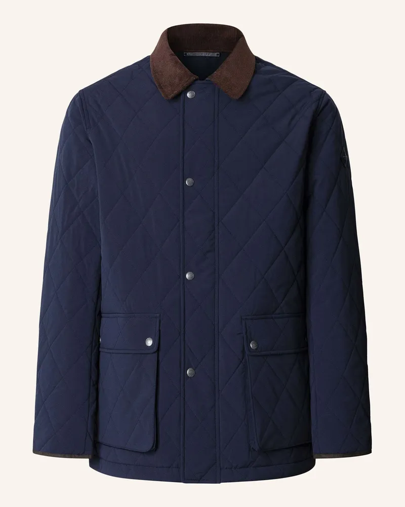 Hackett Fieldjacket QUILTED JKT Blau