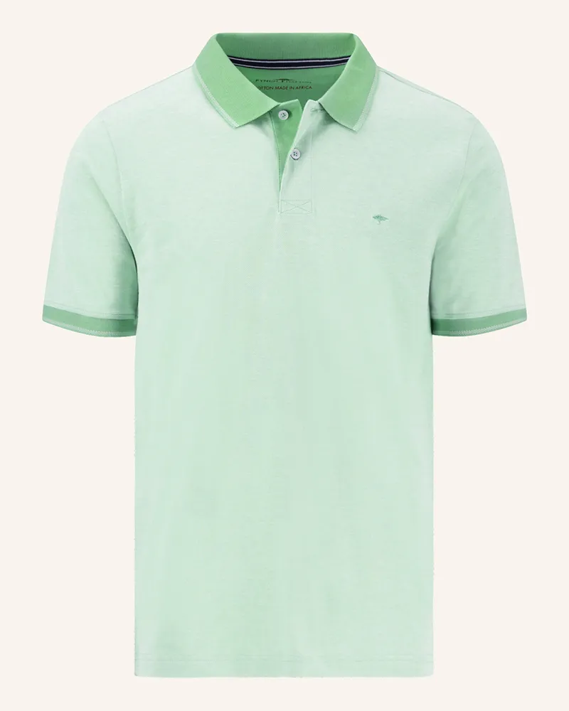 Fynch-Hatton Piqué-Poloshirt Hellgrün