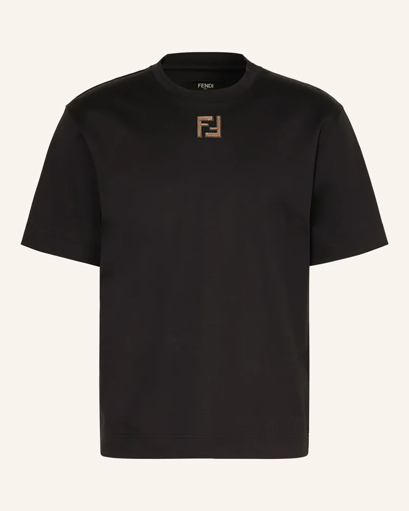 Fendi T-Shirt schwarz Schwarz