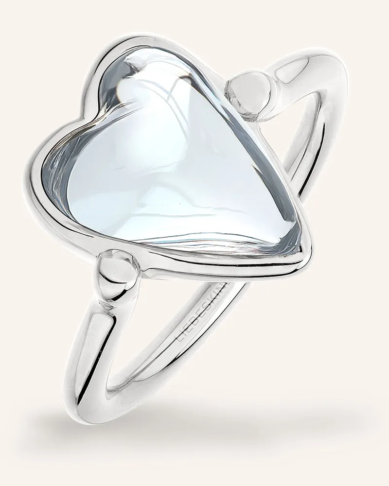 Liebeskind Ring  Aus  Edelstahl silber Silber