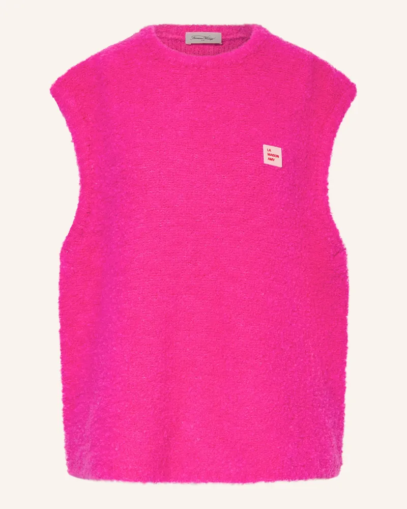 American Vintage Oversized-Pullunder ZOLLY Neonpink