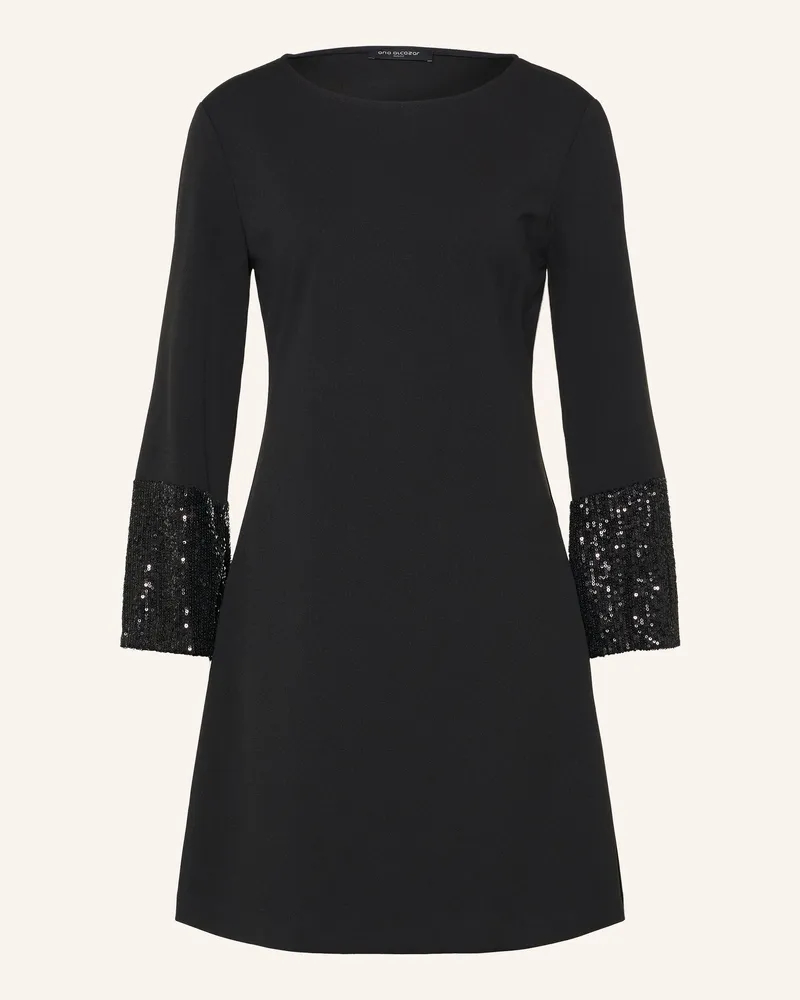 ana alcazar Cocktailkleid Mit Pailletten schwarz Schwarz