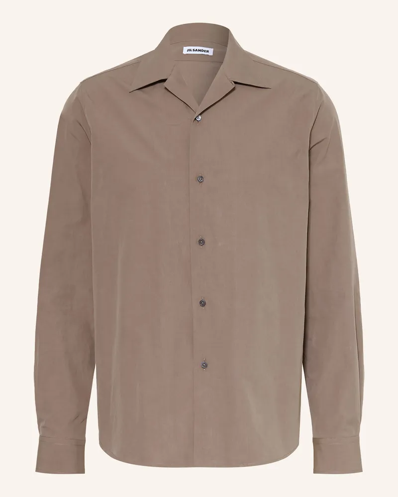 Jil Sander Hemd Comfort Fit beige Taupe