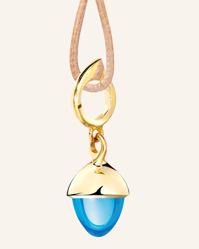 TAMARA COMOLLI Anhänger PENDANT MIKADO FLAMENCO SWISS TOPAZ aus 18 Karat Gelbgold mit Swiss Topas Gold