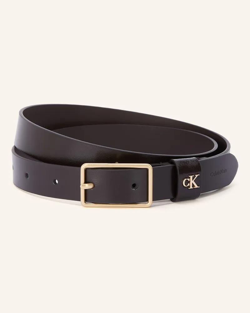 Calvin Klein Ledergürtel braun Dunkelbraun