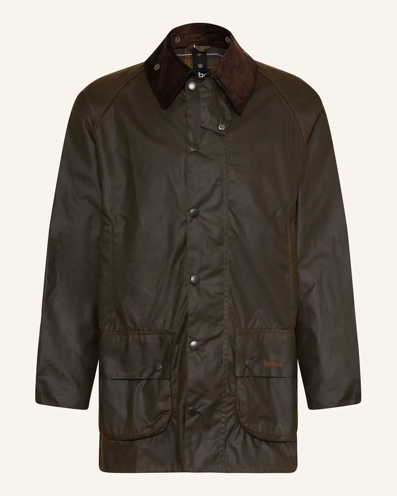 Barbour Fieldjacket Beaufort Wax gruen Oliv