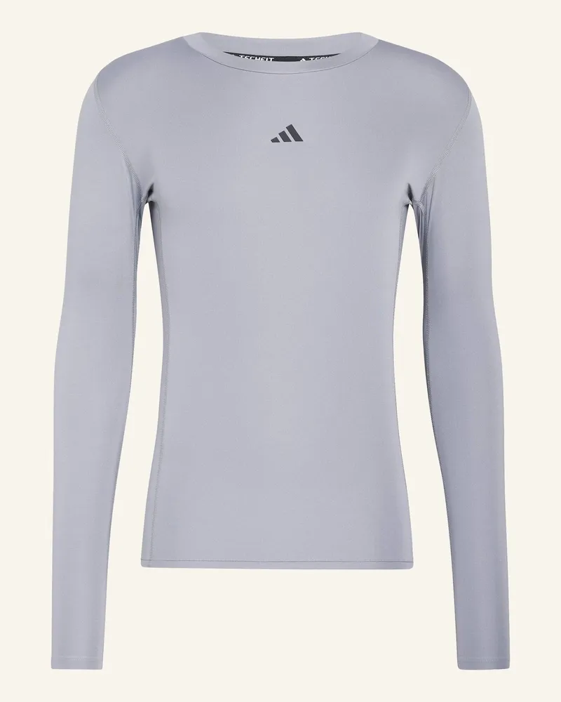 adidas Longsleeve Techfit Compression Training grau Grau