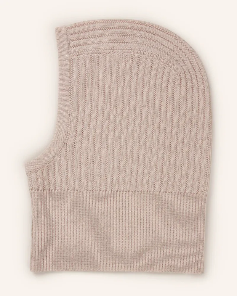 Mrs & HUGS Mütze Mit Cashmere beige Rosé