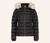 Daunenjacke mit abnehmbarem Kunstfell