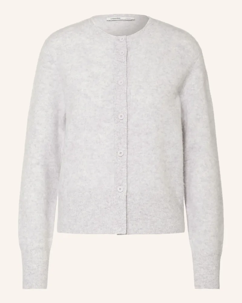 someday. Strickjacke Telora Aus Cashmere grau Hellgrau