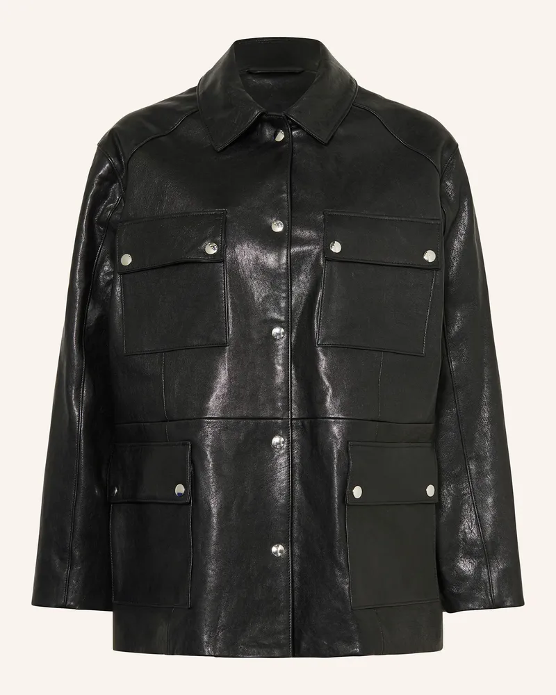 Proenza Schouler Lederjacke Brice schwarz Schwarz