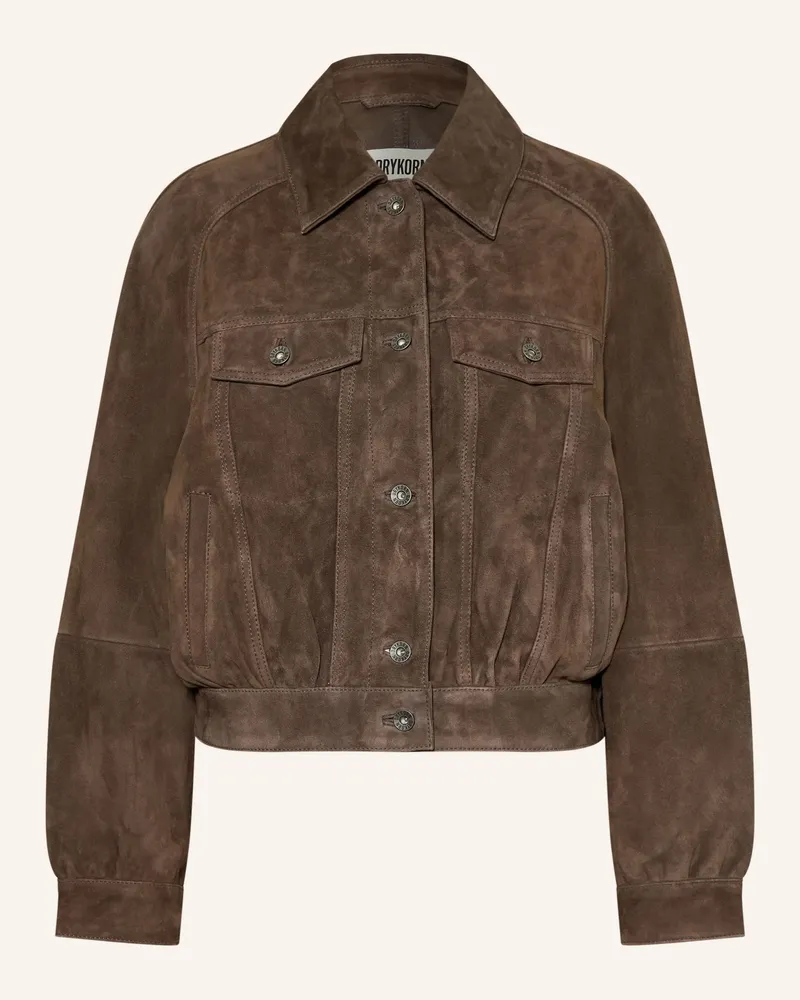 Drykorn Lederjacke Marwick braun Braun
