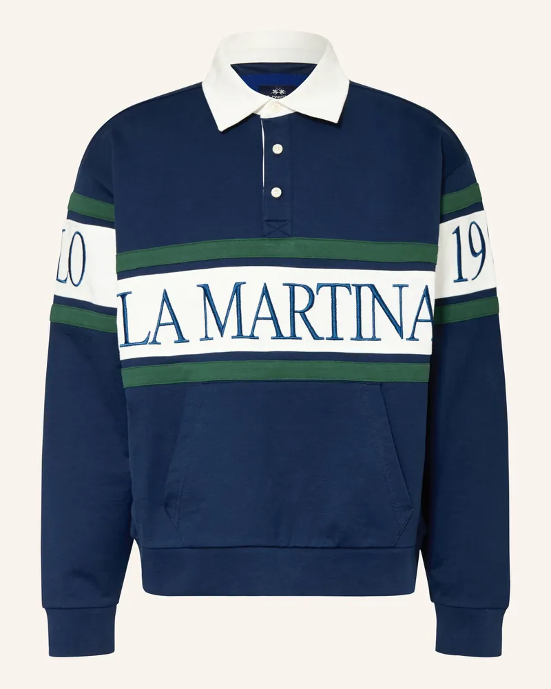 La Martina Rugbyshirt blau Dunkelblau