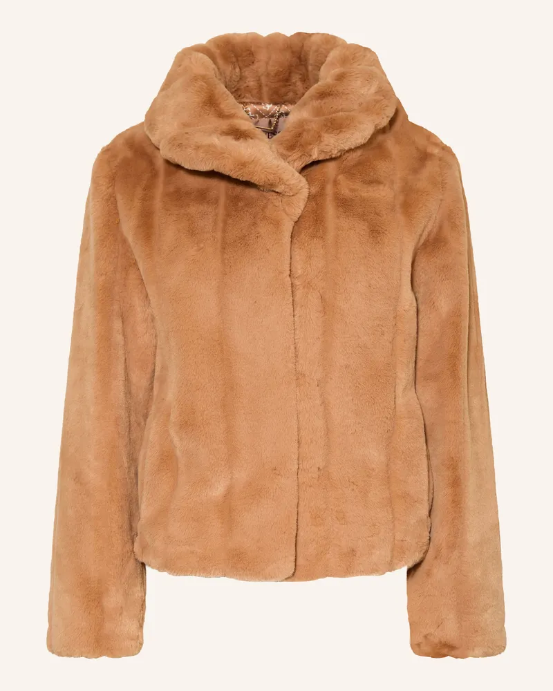 Guess Kunstfell-Jacke New Sophy braun Camel