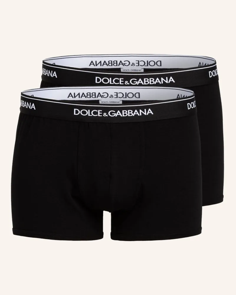 Dolce & Gabbana 2er-Pack Boxershorts Schwarz