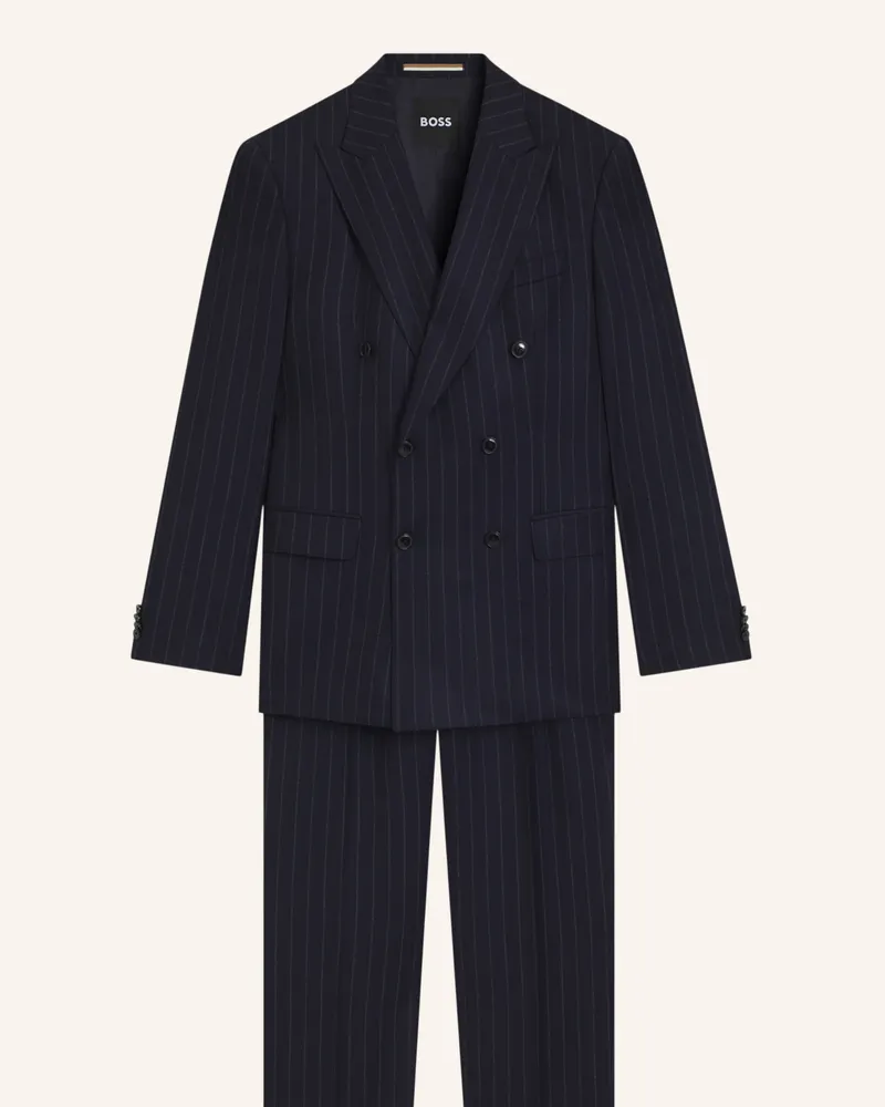 HUGO BOSS Business Anzug H-HUGE-2PCS-DB-254 Slim Fit Dunkelblau