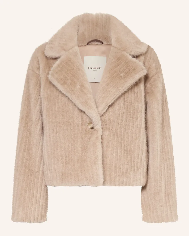 Beaumont Amsterdam Kunstfell-Jacke FALLONY Hellbraun