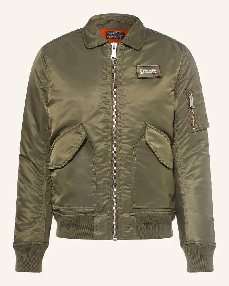 Schott N.Y.C Blouson gruen Khaki
